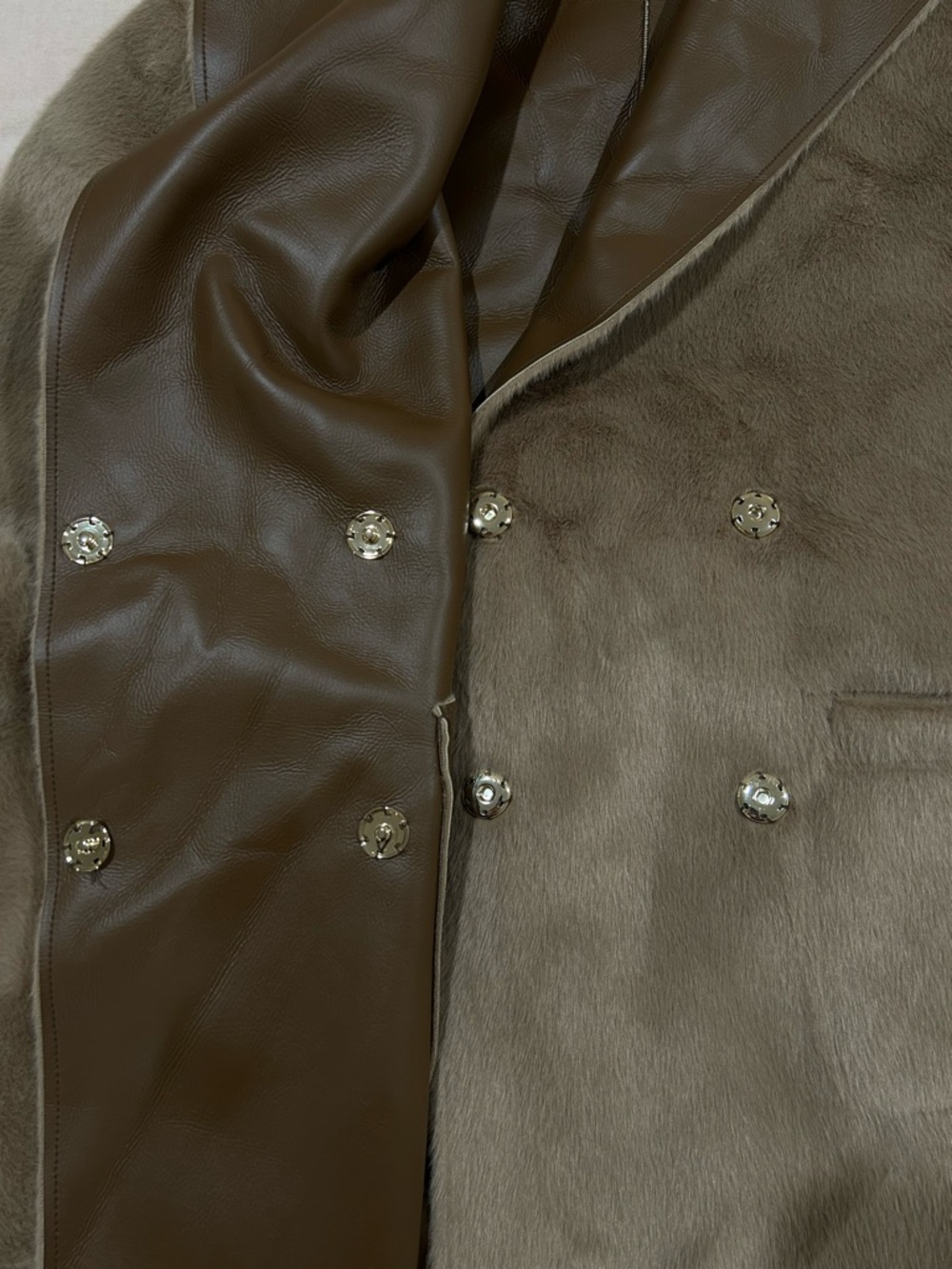 Marciano by Guess Ines Reversible Faux-Leather Coat - Picture 11 of 12